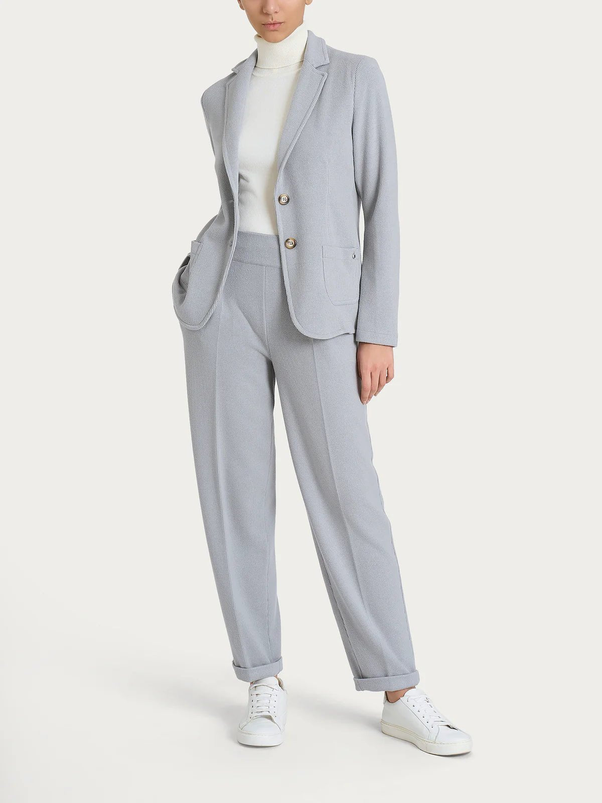 Blazer con due bottoni in Velluto Donna - RAGNO - DR23GA - World Fashion