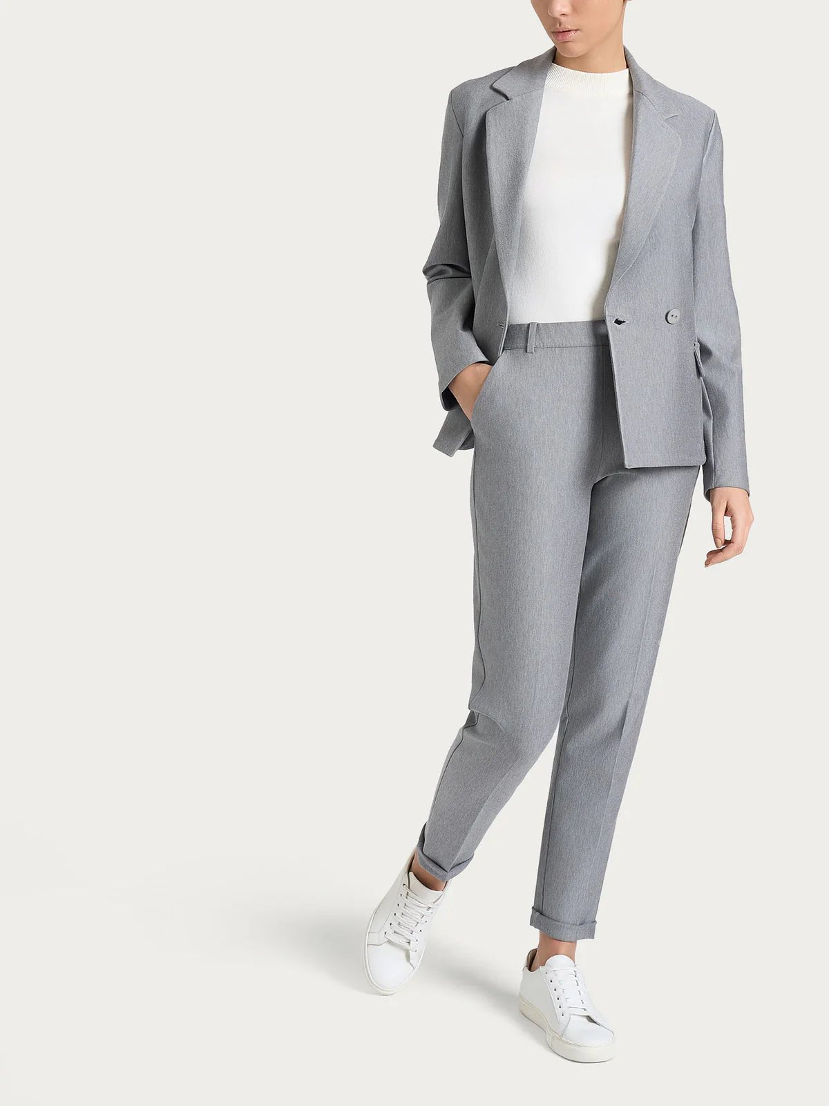 Blazer doppio petto in Compact Donna - RAGNO - DR32G6 - World Fashion