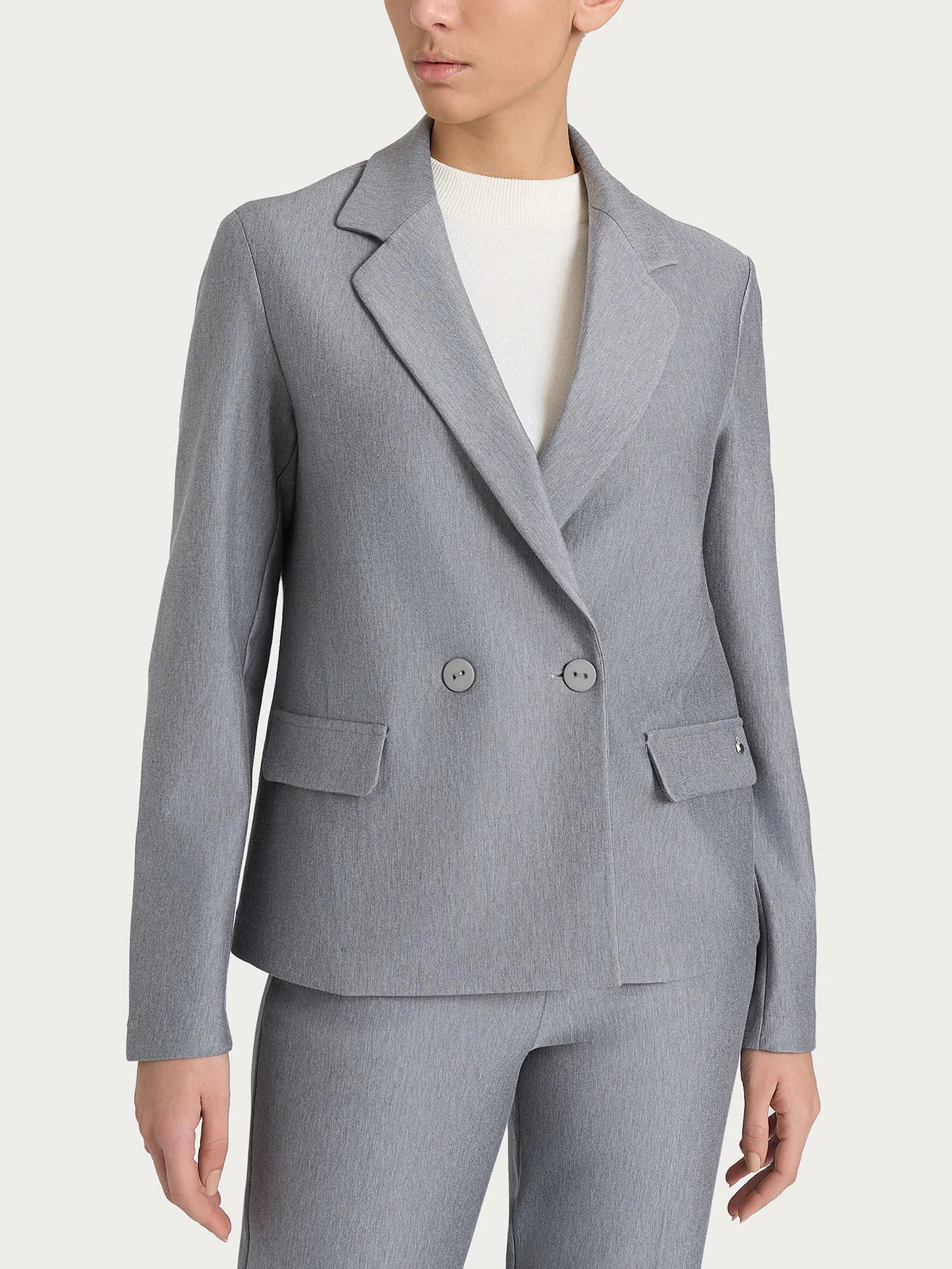 Blazer doppio petto in Compact Donna - RAGNO - DR32G6 - World Fashion