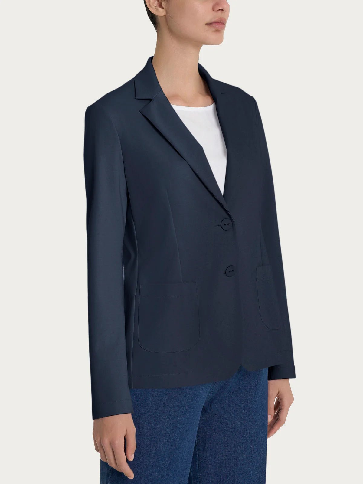 Blazer due bottoni in Compact Light Donna - Ragno - World Fashion