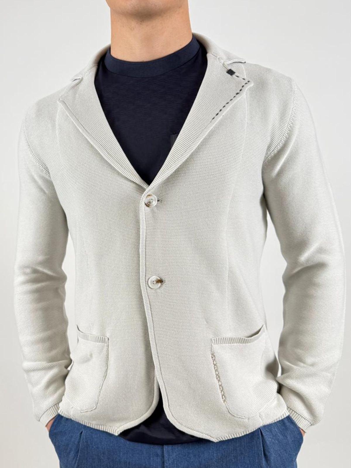 Blazer monopetto punto piquet Uomo - Markup - World Fashion