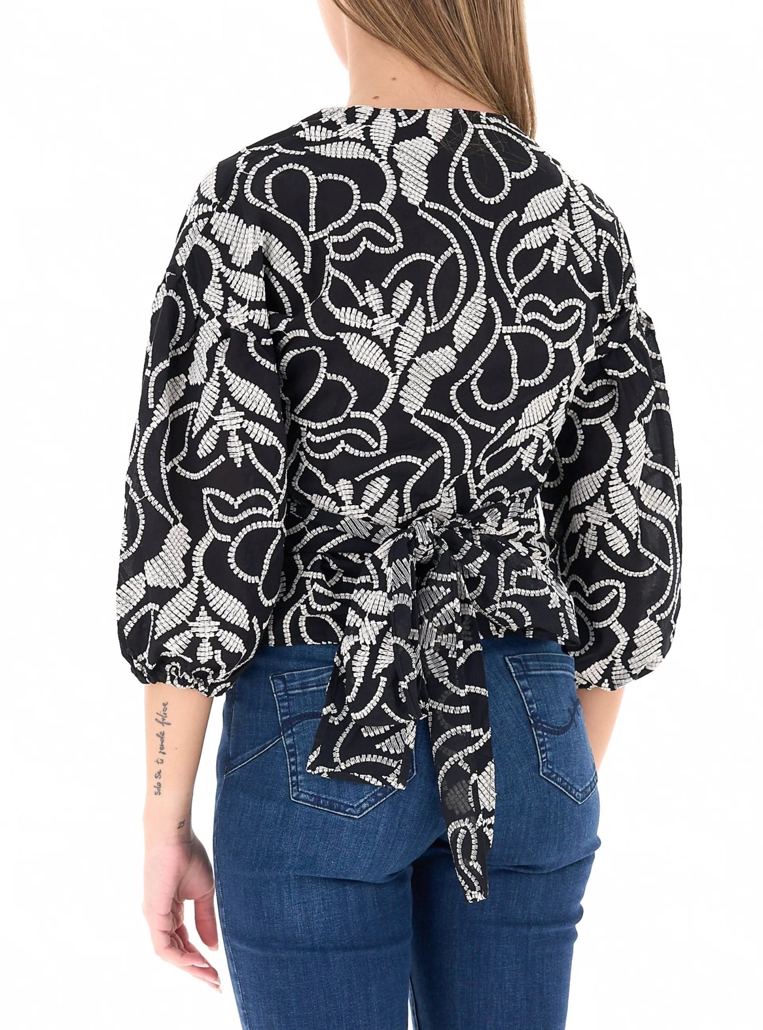 Blusa in mussola ricamata Donna - PennyBlack - World Fashion