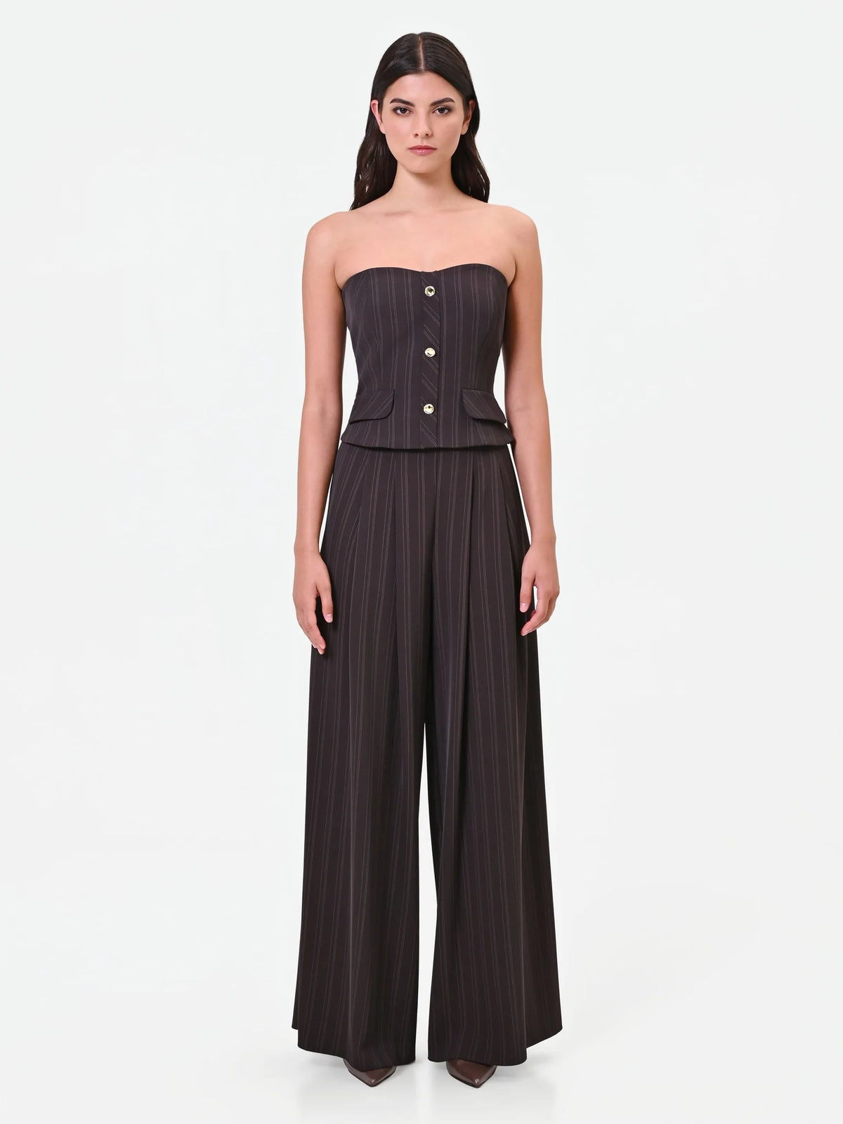Rinascimento - Top bustier gessato (Giorgia Palmas X Rinascimento) - Donna