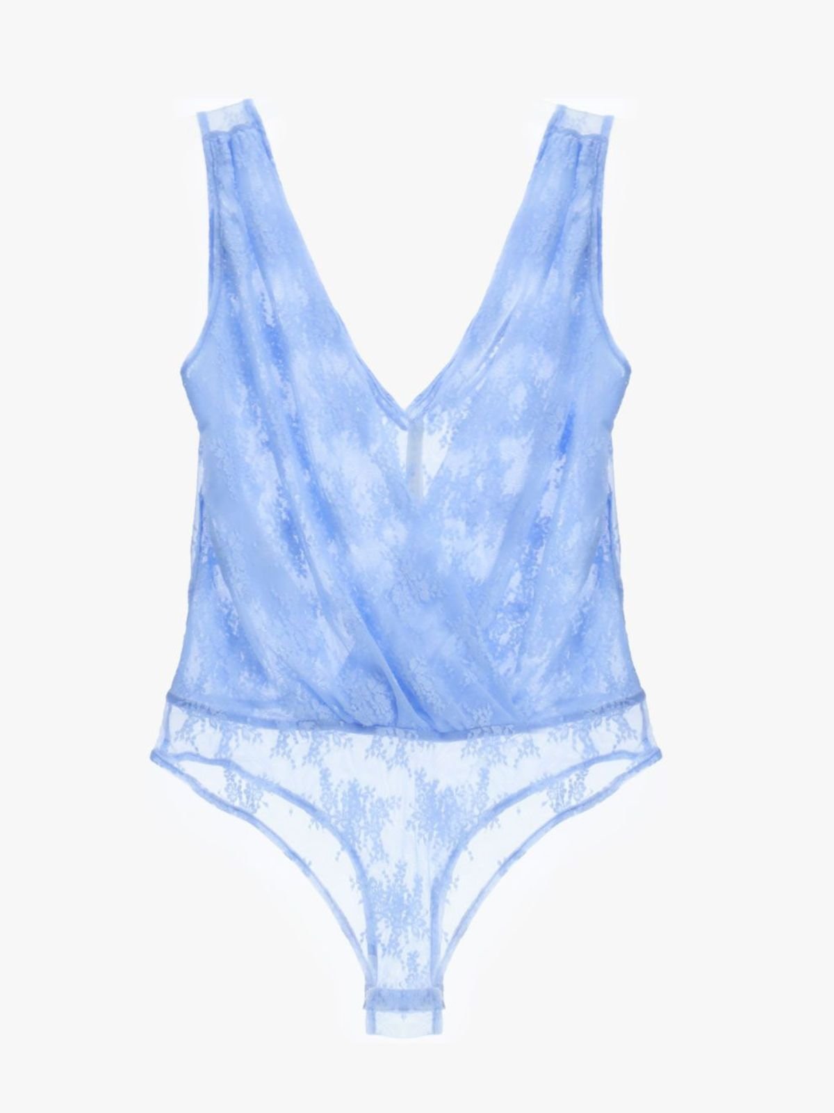 Body incrociato trasparente senza maniche stampa floreale Donna - Imperial - World Fashion