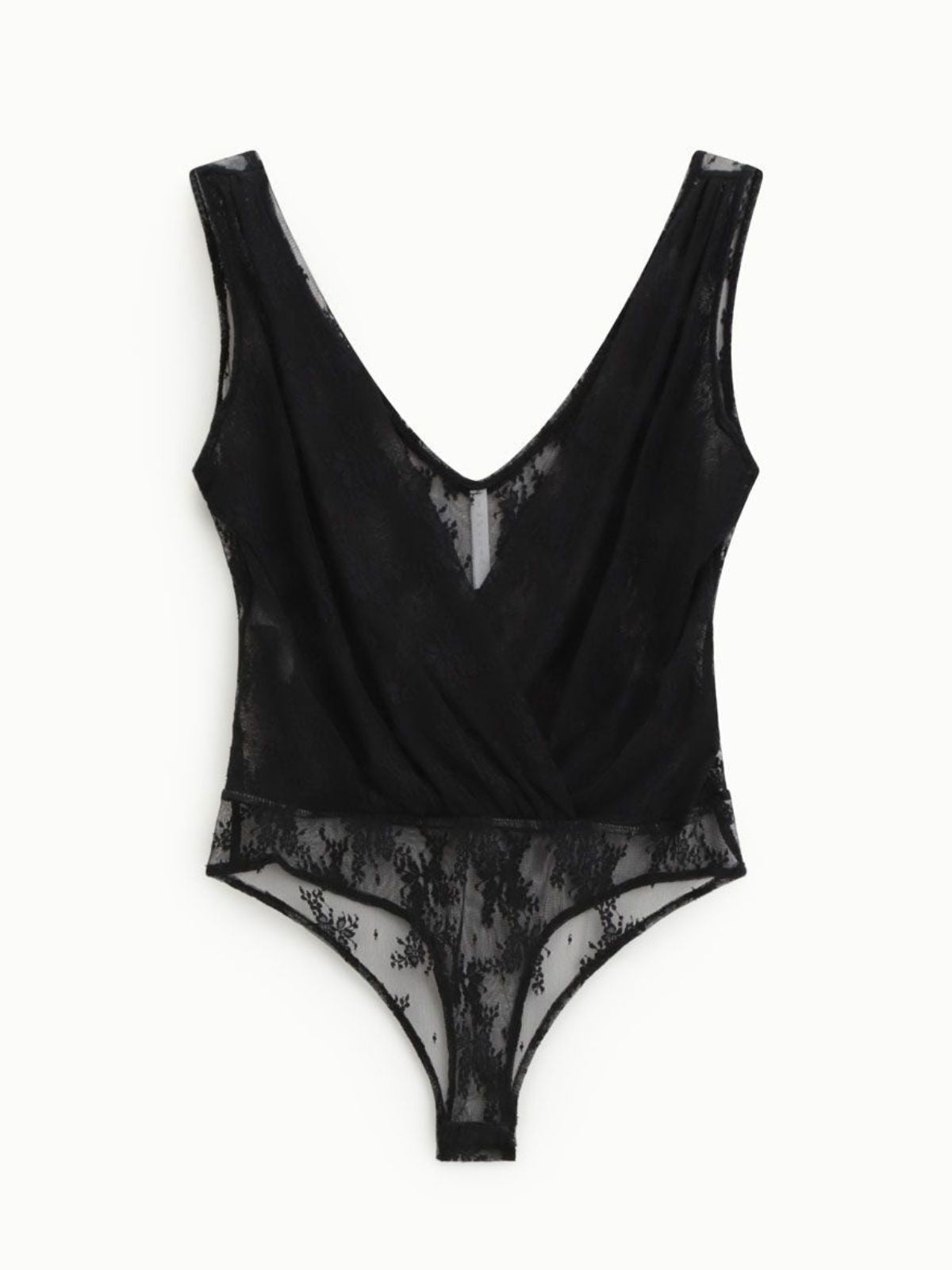 Body incrociato trasparente senza maniche stampa floreale Donna - Imperial - World Fashion