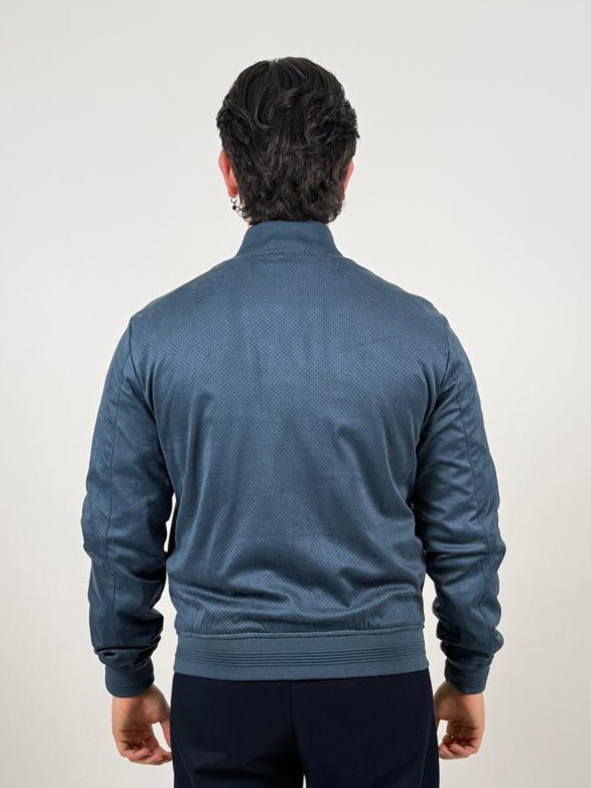 Bomber traforato effetto scamosciato Uomo - Markup - World Fashion