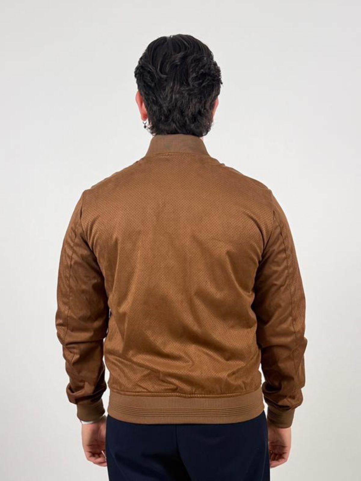 Bomber traforato effetto scamosciato Uomo - Markup - World Fashion