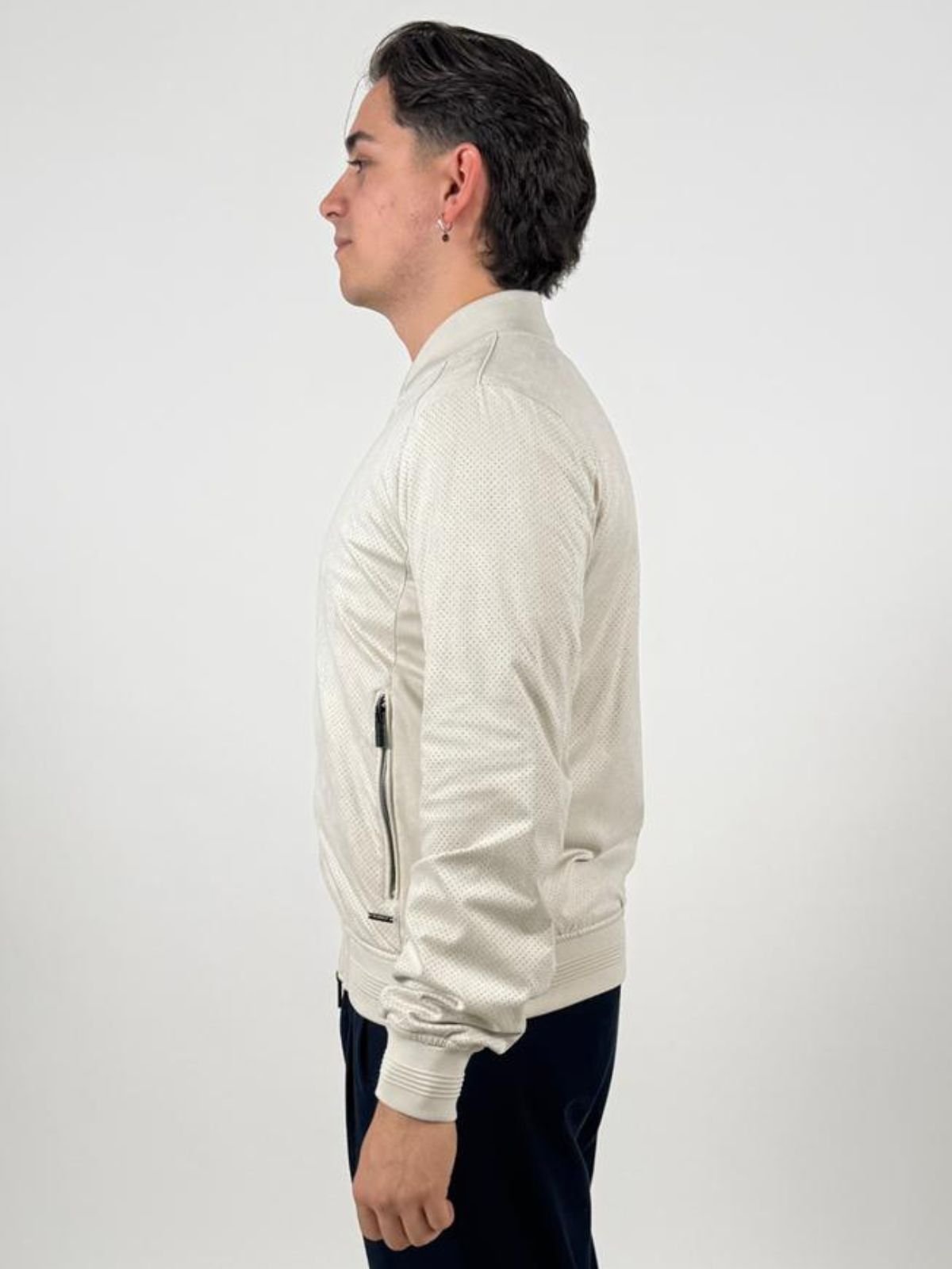 Bomber traforato effetto scamosciato Uomo - Markup - World Fashion