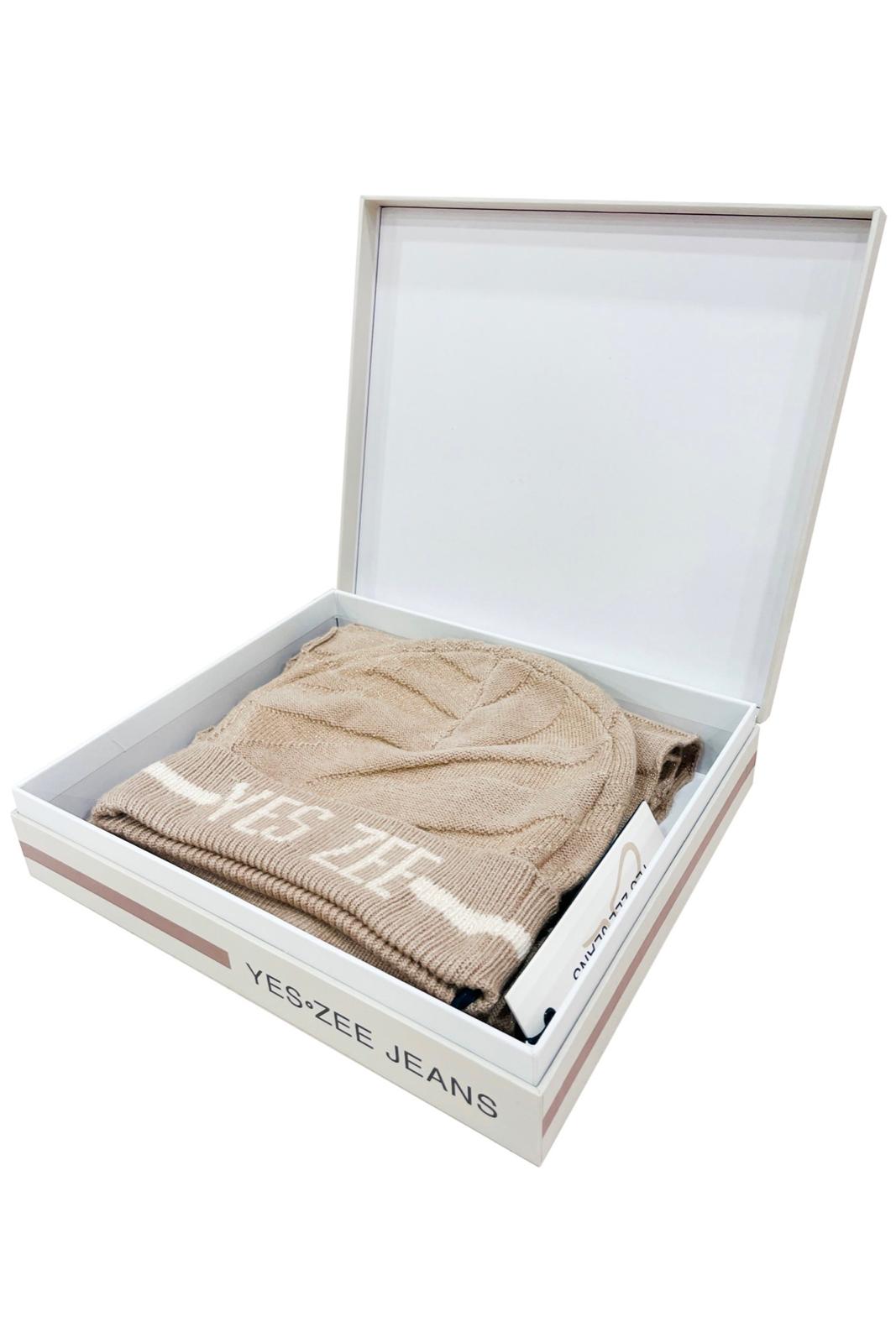 Box Regalo: Sciarpa + Berretto Donna Donna - Yes Zee - World Fashion