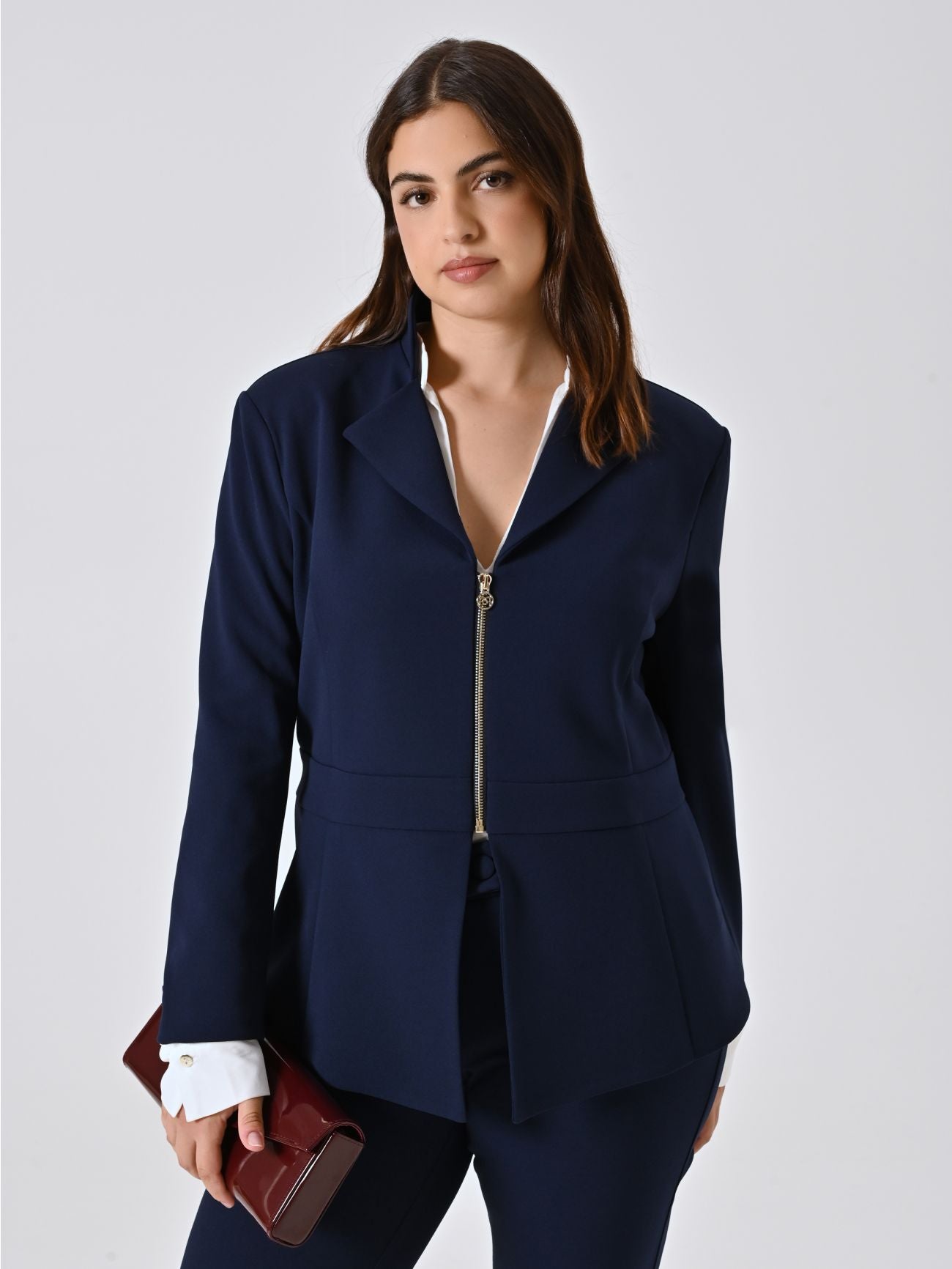 Giacca zip in scuba Donna - Rinascimento Curvy