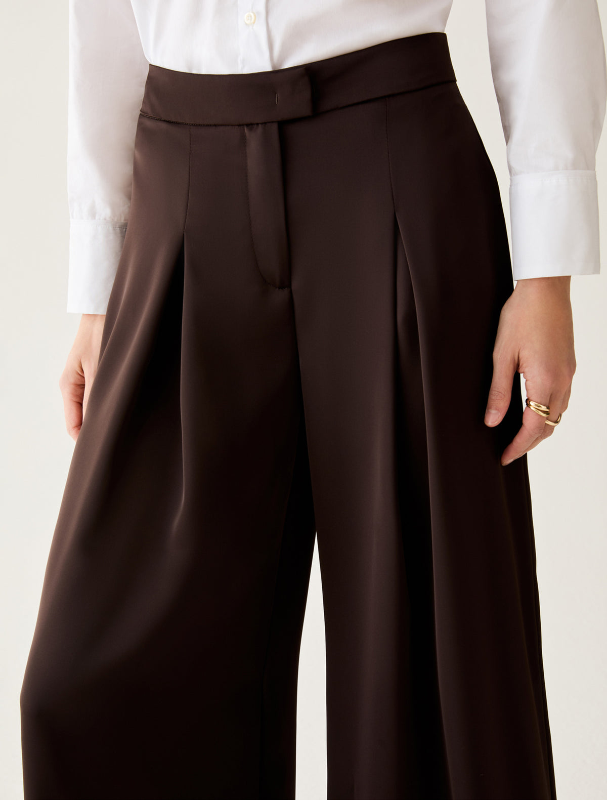 PennyBlack - Pantaloni ampi in doppio raso - Donna