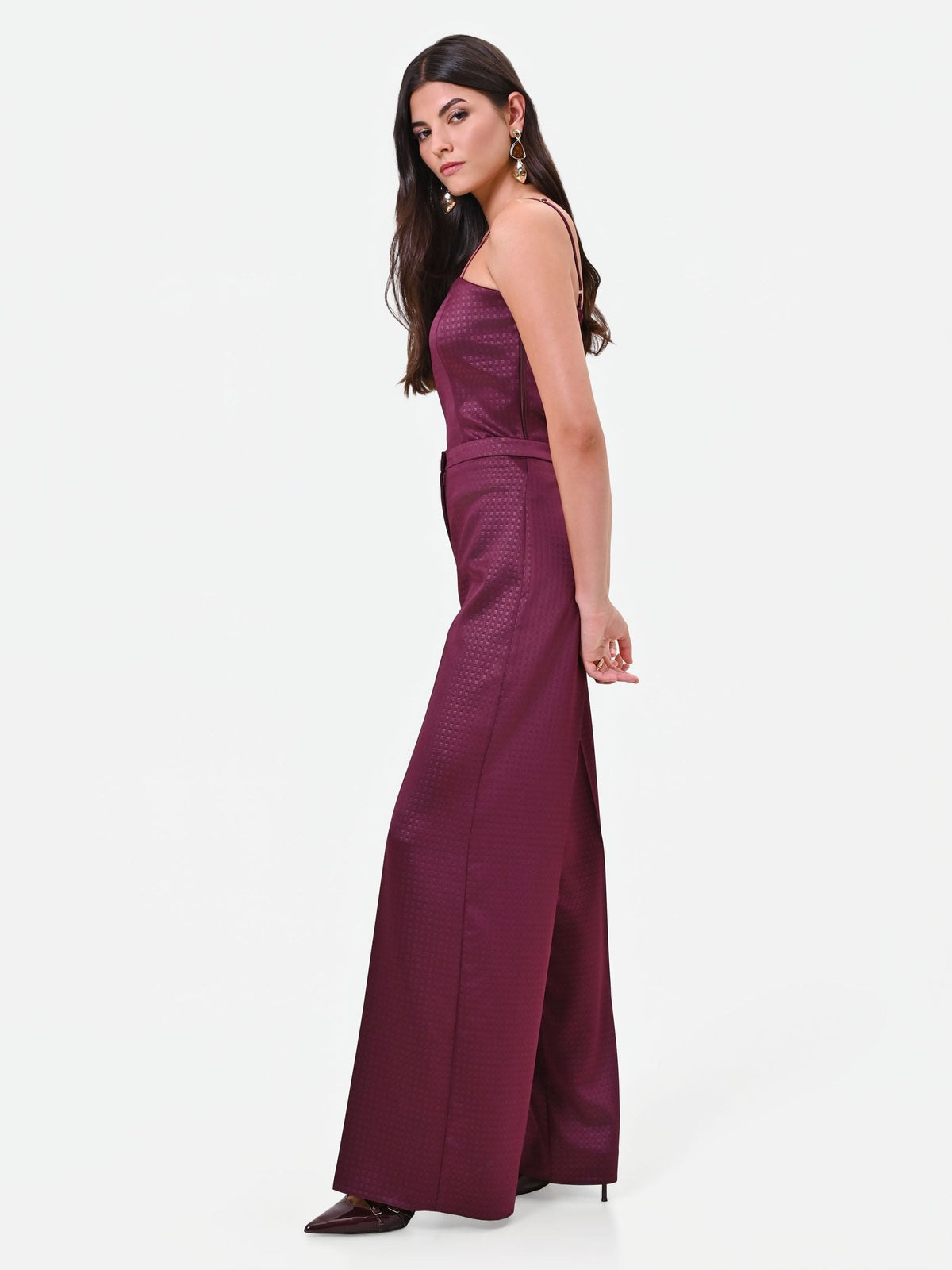 Rinascimento - Pantalone palazzo in raso - Donna