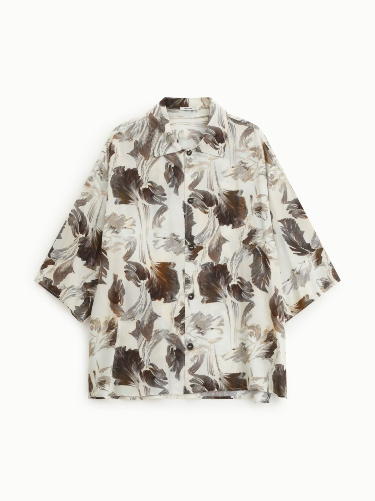 Camicia ampia fantasia stampa botanica collo classico Uomo - Imperial - World Fashion