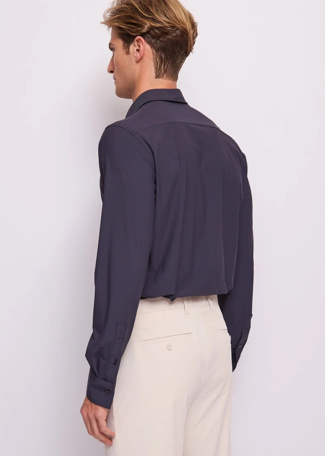 Camicia Collo Italiano Fit Regular M/Lunga in nylon Uomo - Gaudì Jeans - World Fashion