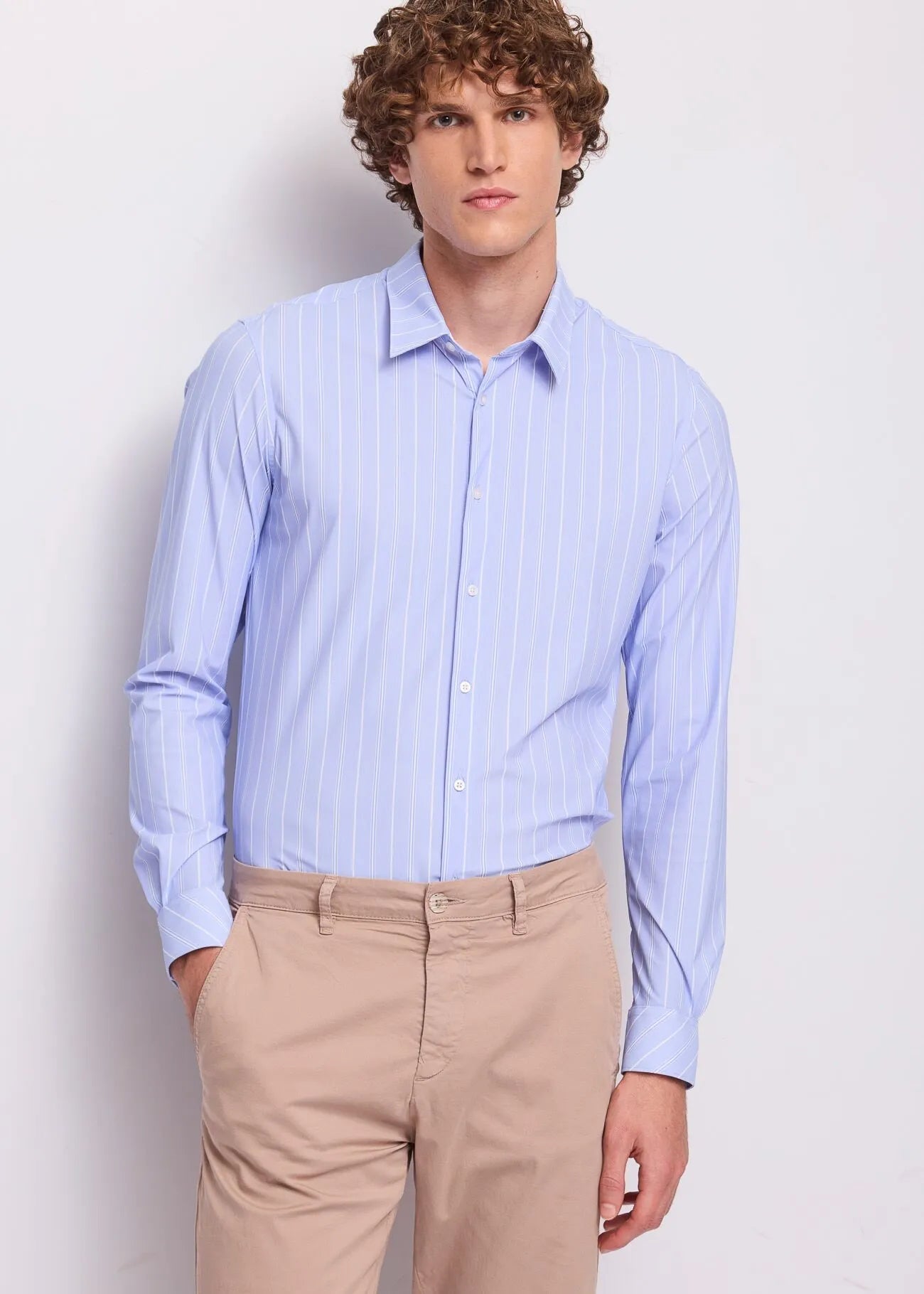 Camicia Collo Italiano Fit Slim M/Lunga in nylon Uomo - Gaudì Jeans - World Fashion