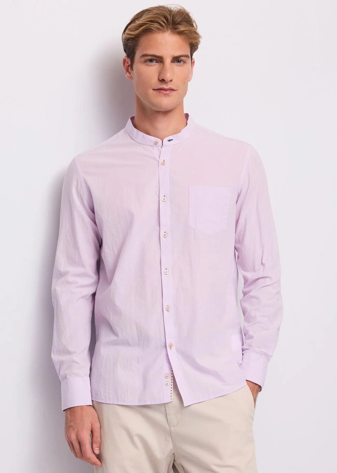 Camicia Coreana Fit Regular M/Lunga Uomo - Gaudì Jeans - World Fashion