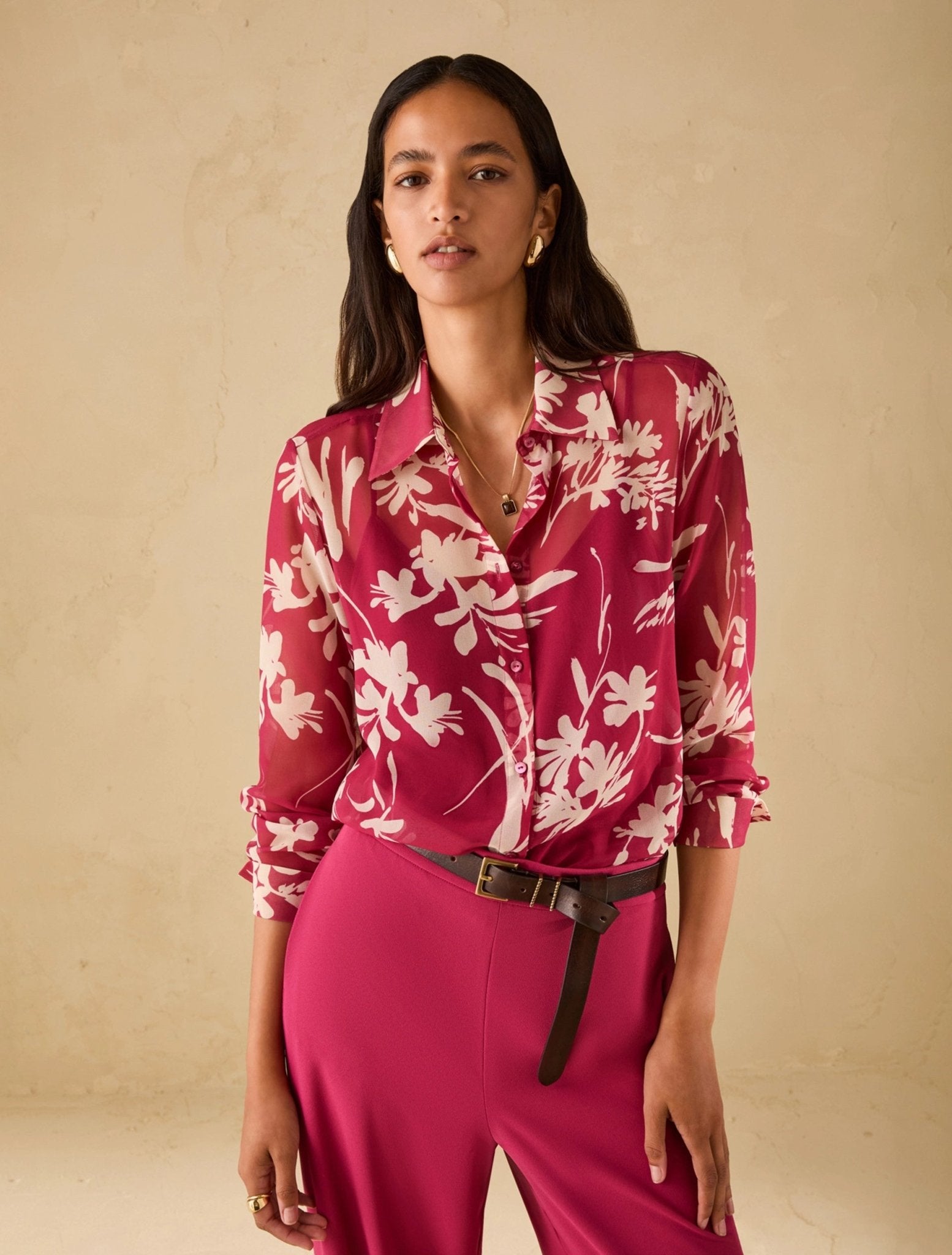 Camicia In Georgette Floreale Donna - PennyBlack - World Fashion
