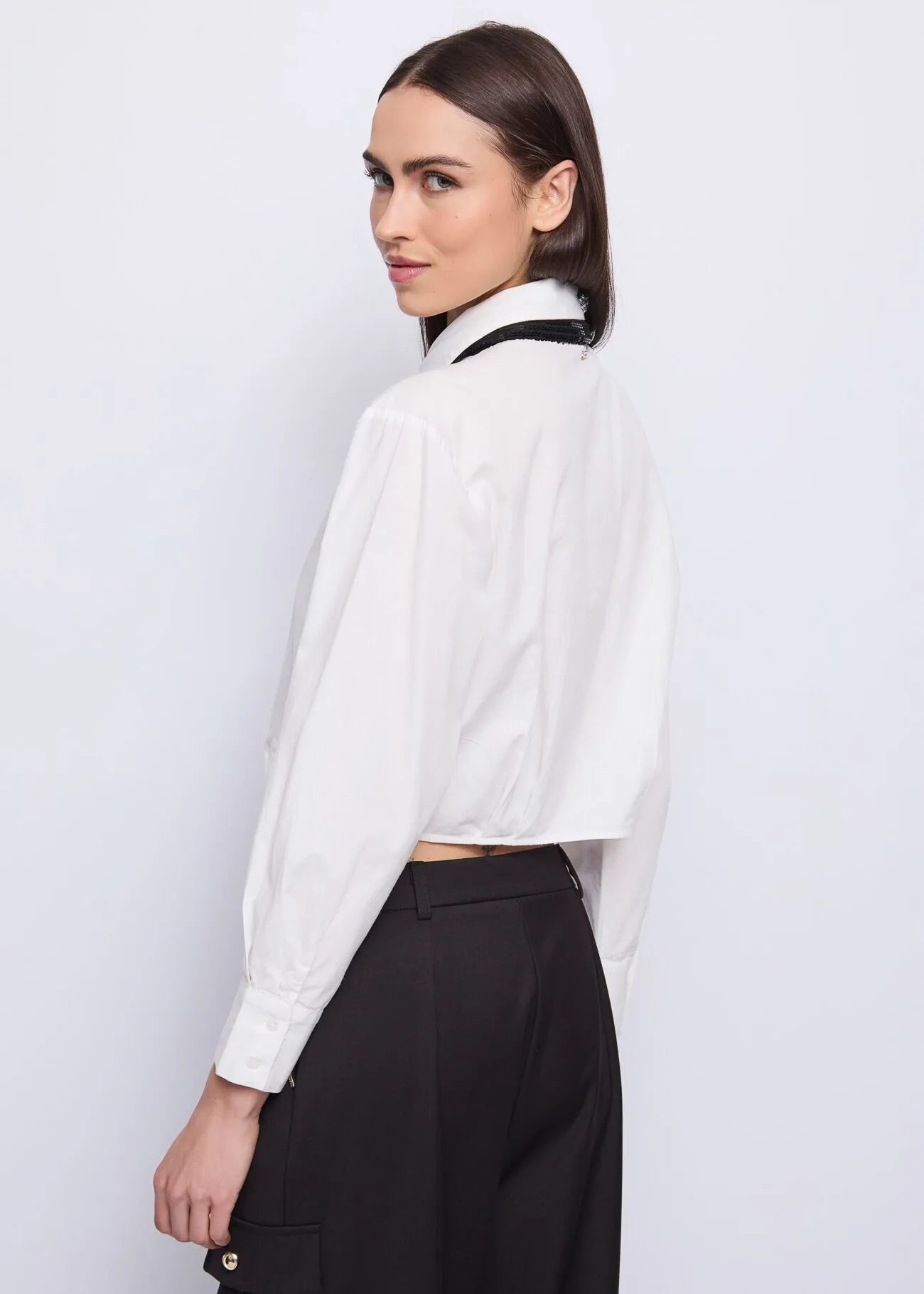 Camicia in popeline con foulard Donna - GAUDI FASHION - 521FD45019 - World Fashion