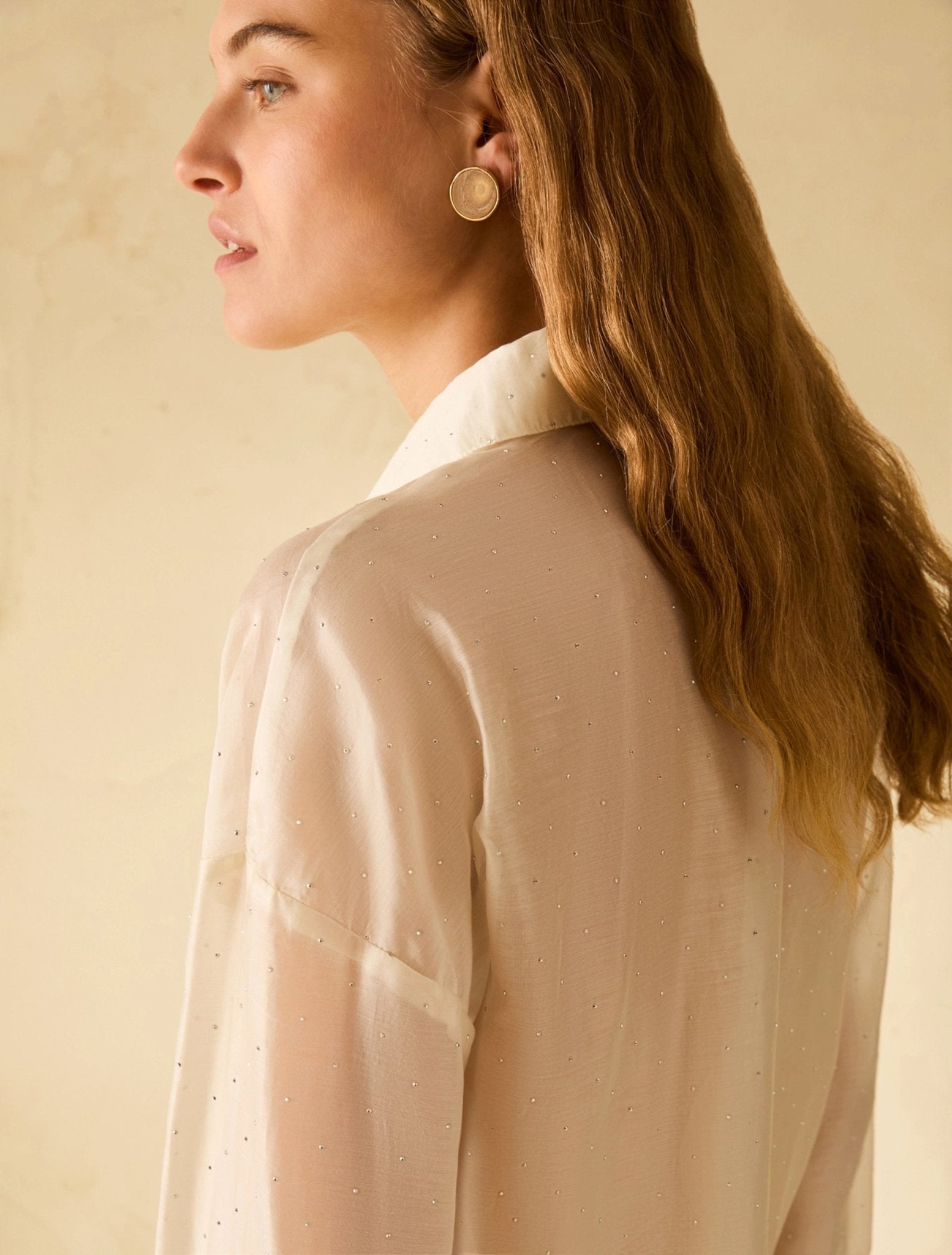 Camicia In Voile Con Strass Donna - PennyBlack - World Fashion