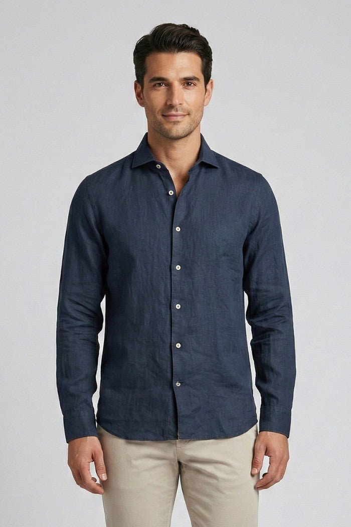 Camicia M/L Collo Francese 100 Uomo - Markup - World Fashion