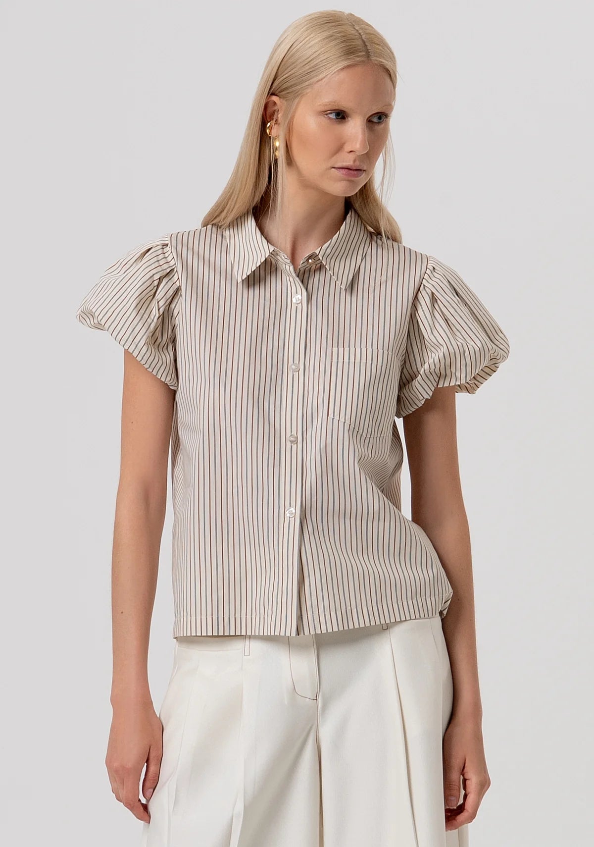 Camicia regular a righe Donna - Fracomina - World Fashion