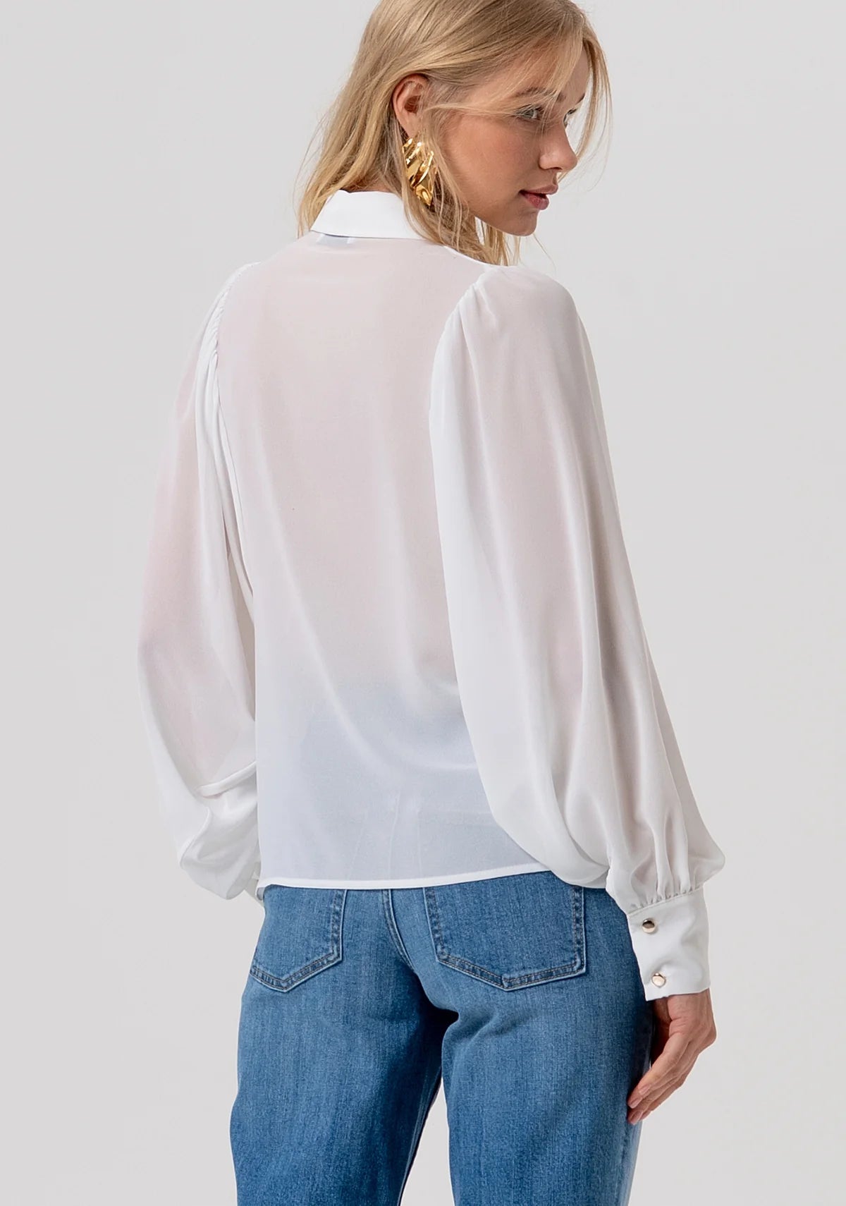 Camicia regular in georgette Donna - Fracomina - World Fashion