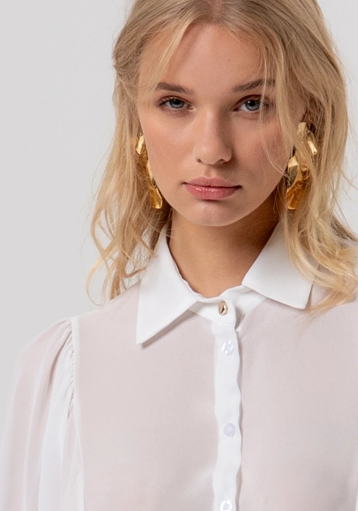 Camicia regular in georgette Donna - Fracomina - World Fashion