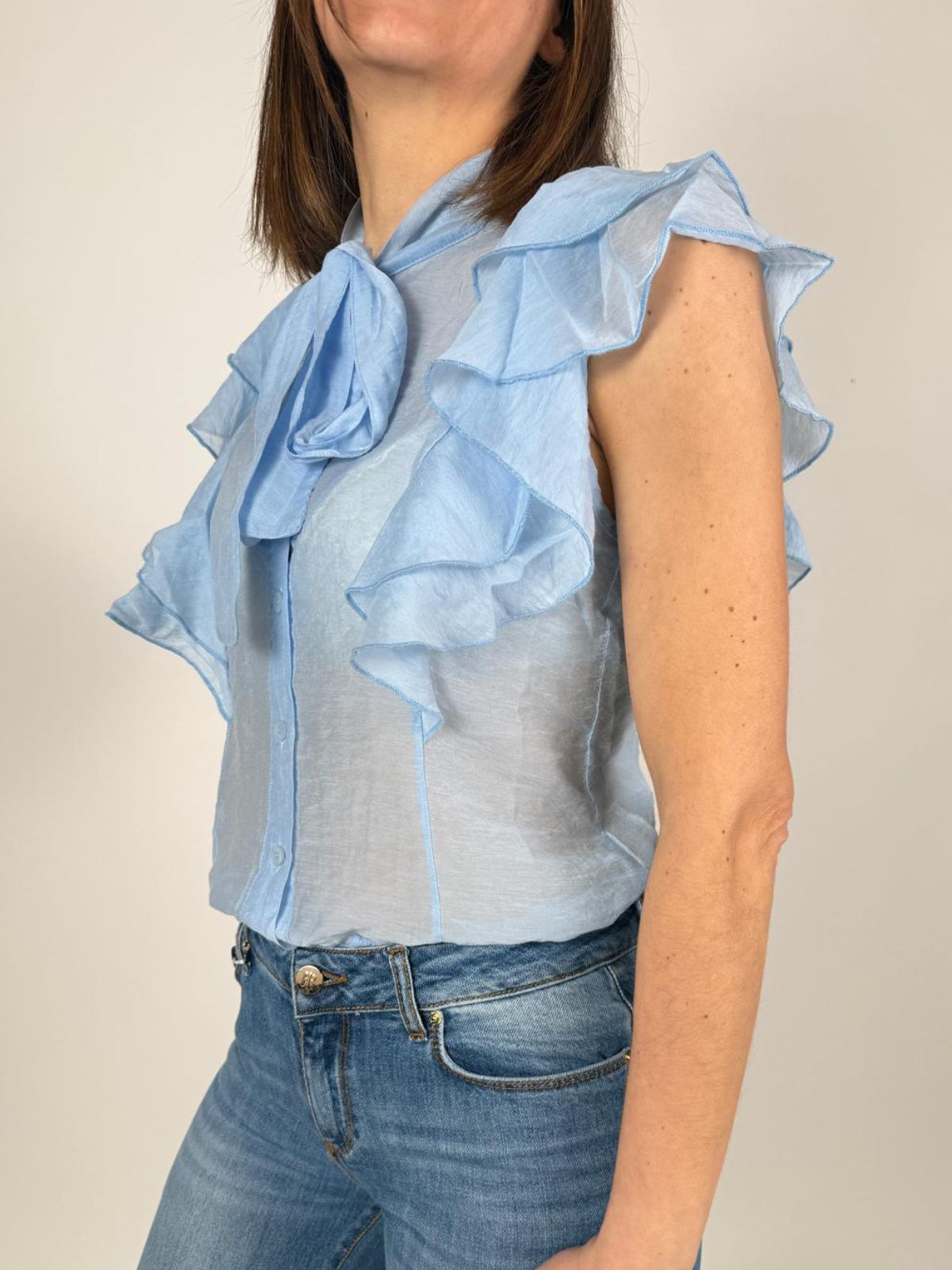 Camicia Senza Maniche Fiocco Water Donna - Lolita - World Fashion