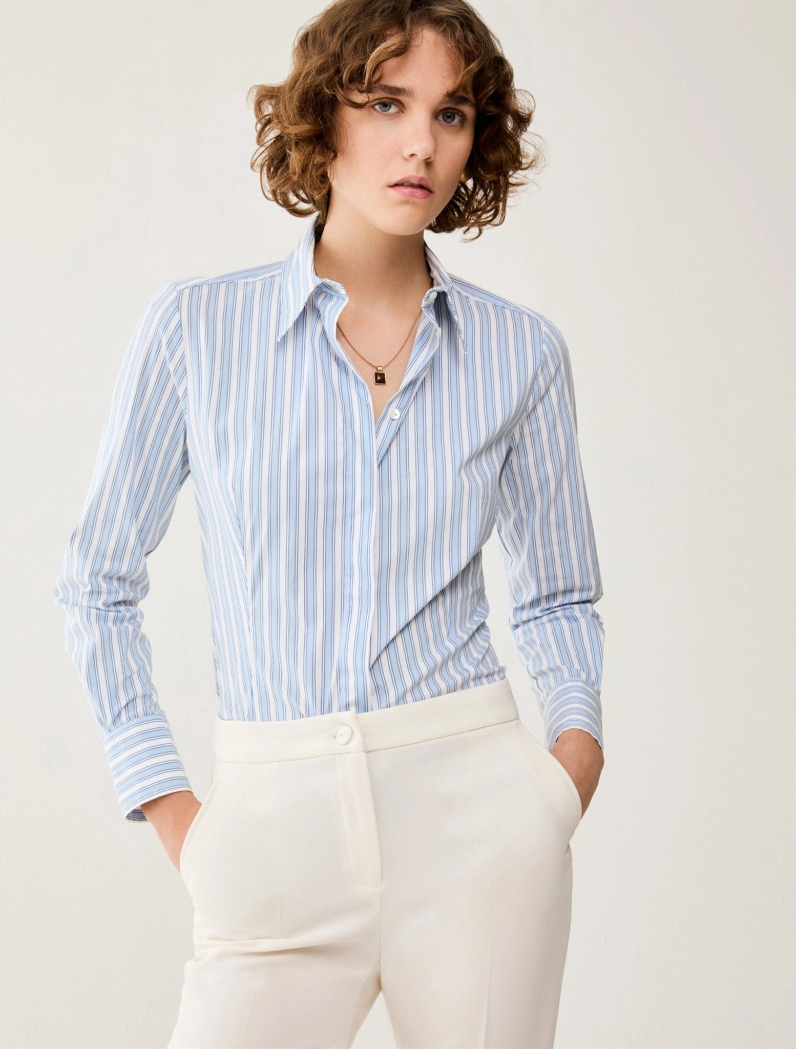 Camicia slim in popeline Donna - PennyBlack - World Fashion