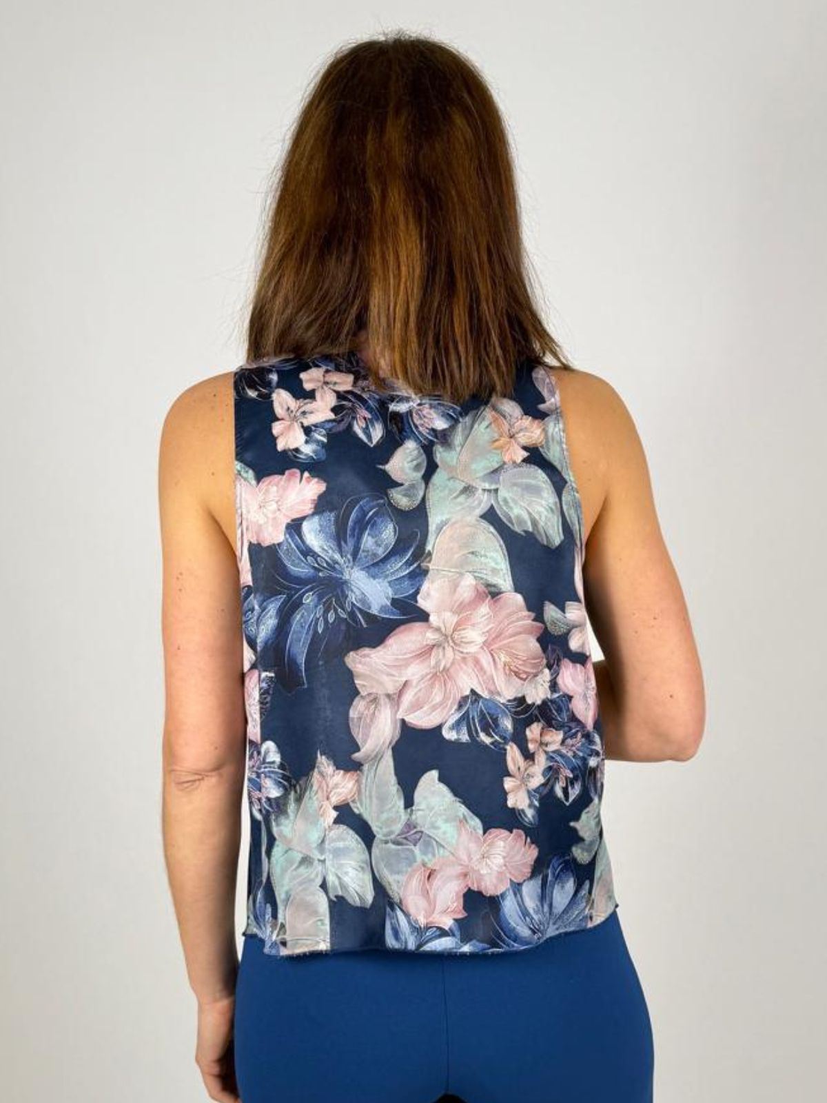 Canotta smanicata in georgette a fantasia Donna - Rinascimento - World Fashion
