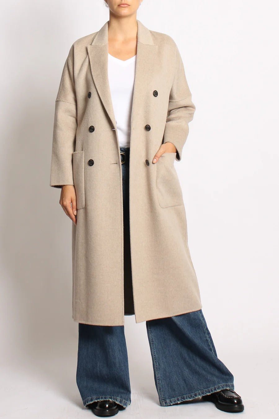 Cappotto Outdoor doppiopetto misto lana - VICOLO - TS0001 - World Fashion