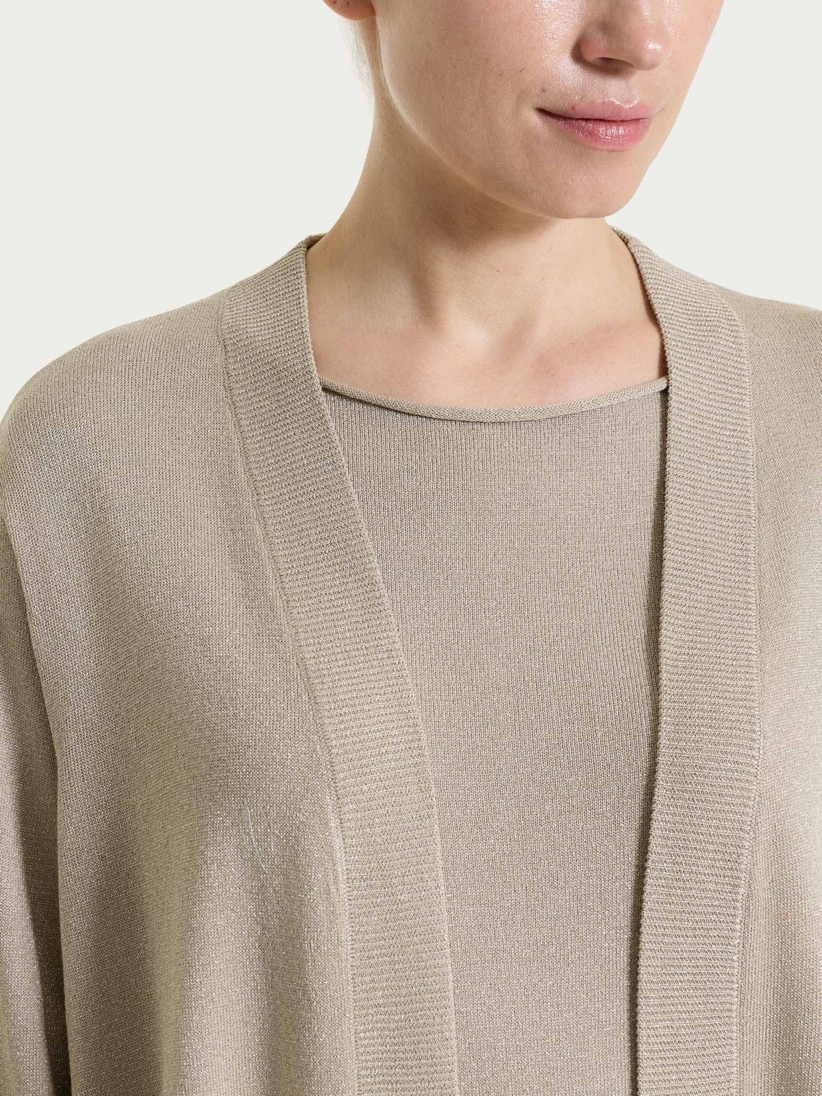Cardigan aperto in Lurex Summertime Donna - Ragno - World Fashion