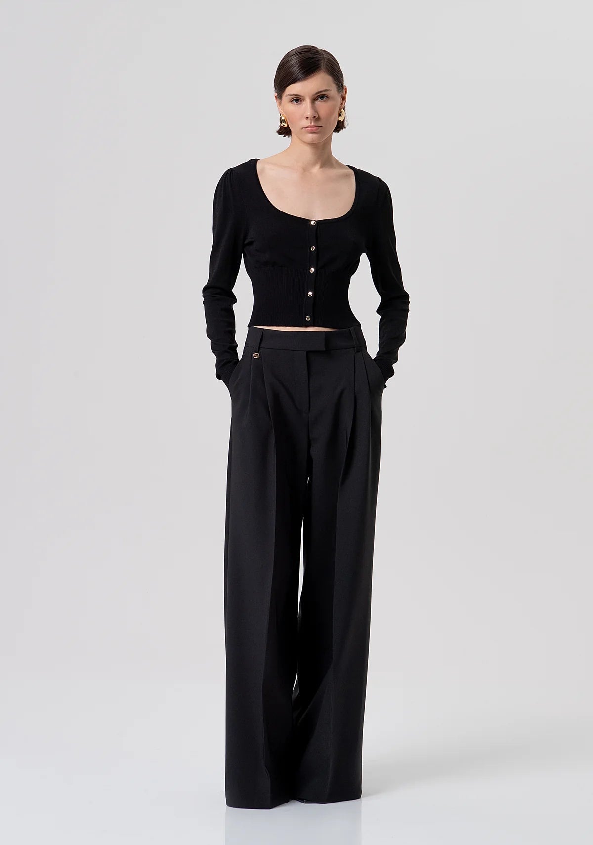 Cardigan cropped slim Donna - Fracomina - World Fashion