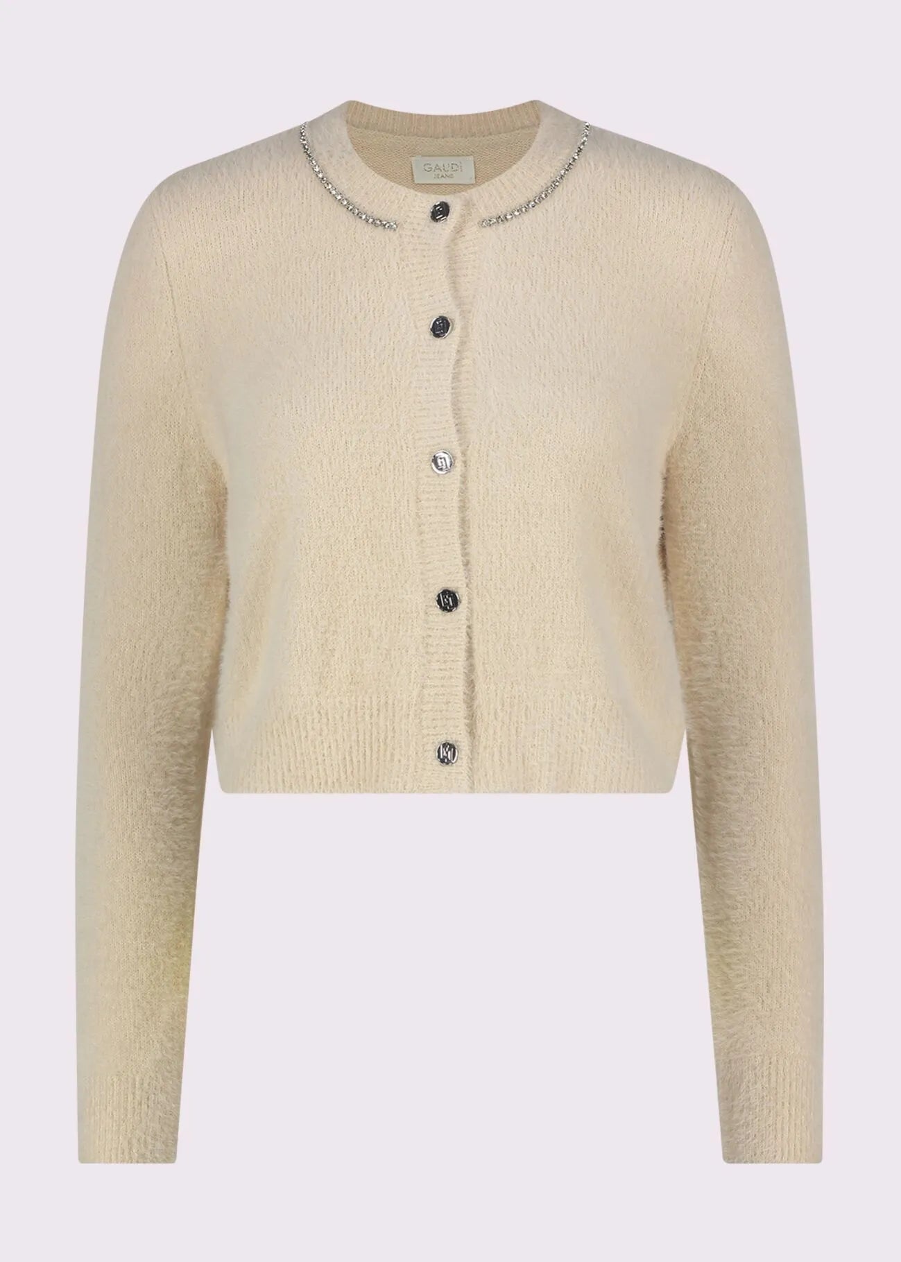 Cardigan da donna con strass e bottoni - GAUDI JEANS - 521BD53031 - World Fashion