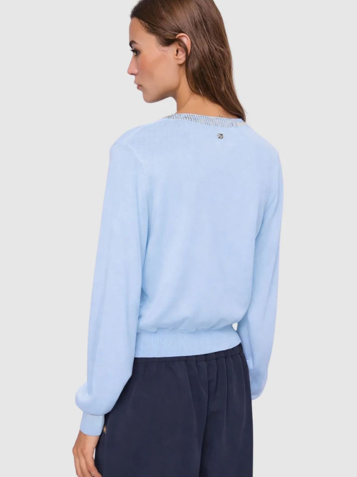 Cardigan in filato con strass Donna - Gaudì Jeans - World Fashion