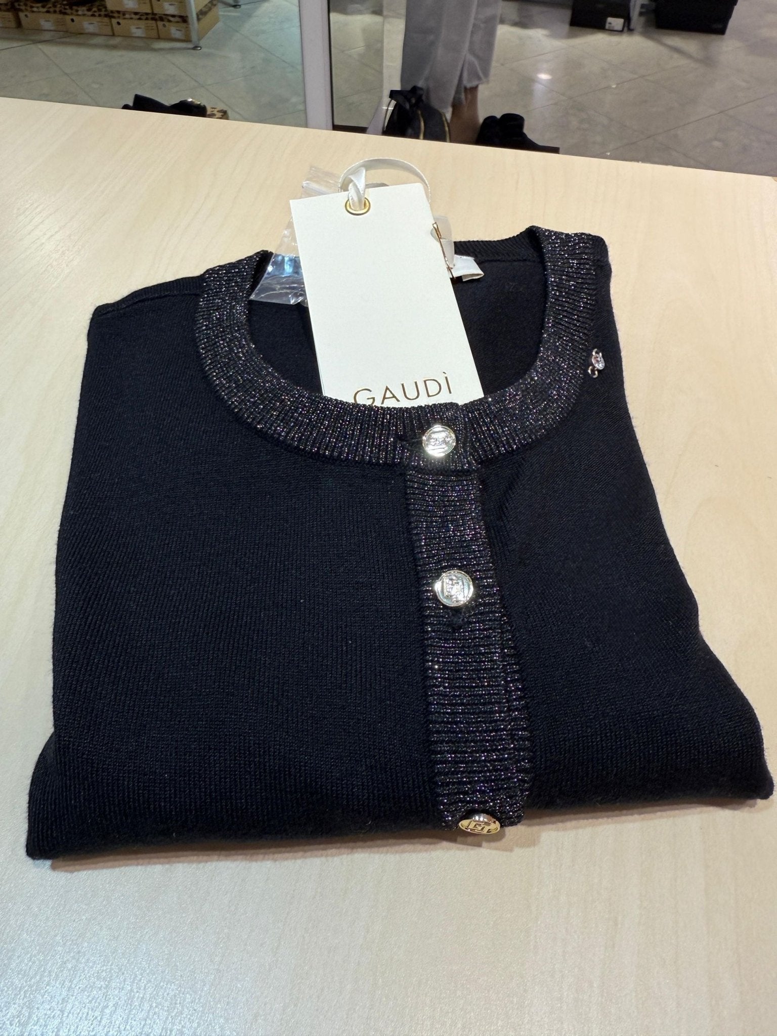 Cardigan in filato lurex con bottoni Donna - GAUDI JEANS - 521BD53019 - World Fashion