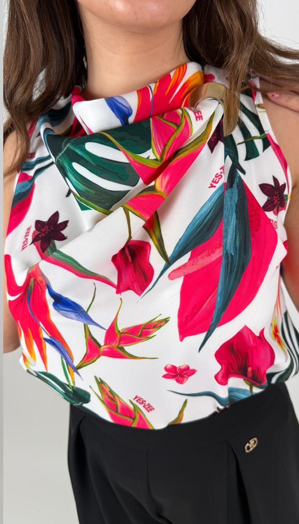 Casacca Smanicata In Tessuto Stampato Donna - Yes Zee - World Fashion