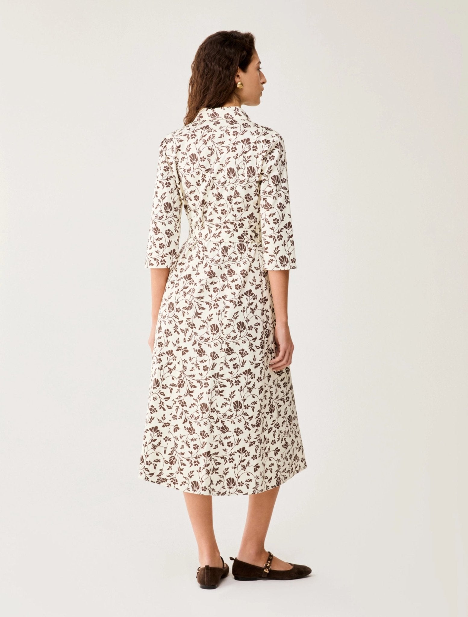Chemisier Midi In Raso Di Cotone Donna - PennyBlack - World Fashion