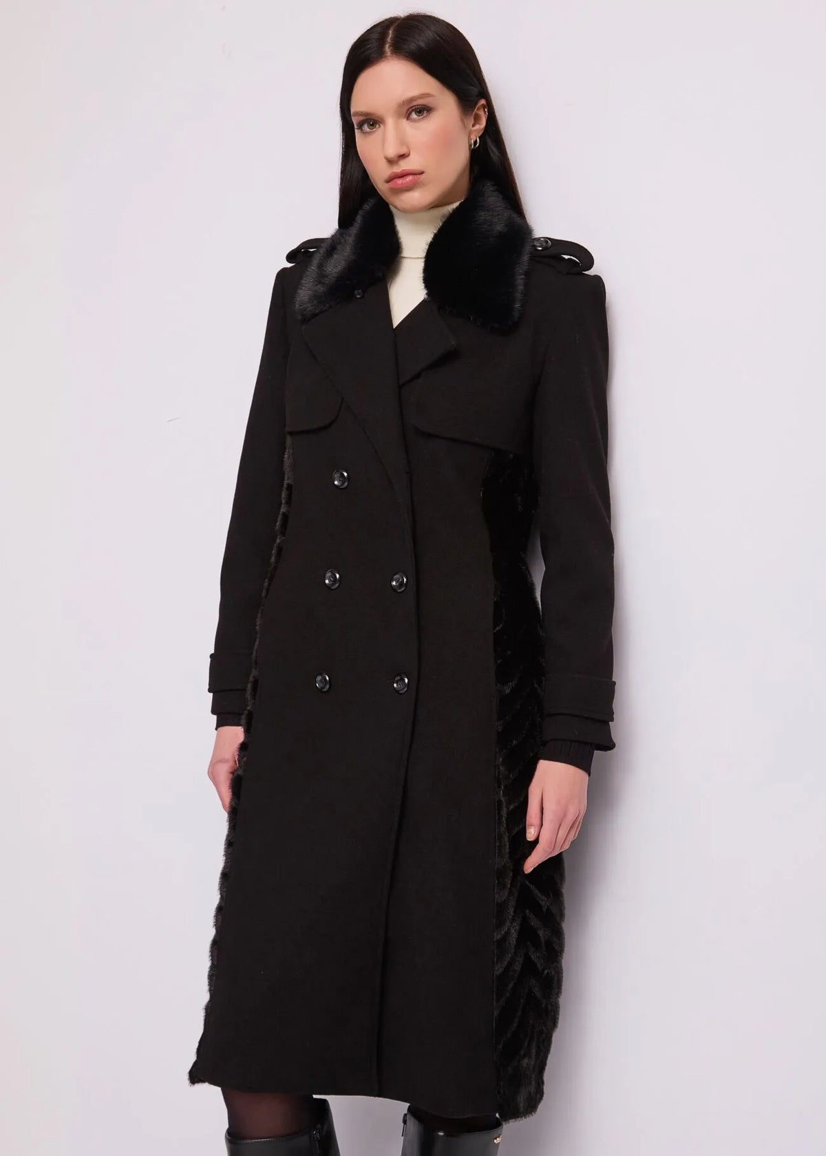 Gaudì - Trench doppiopetto in panno - Donna