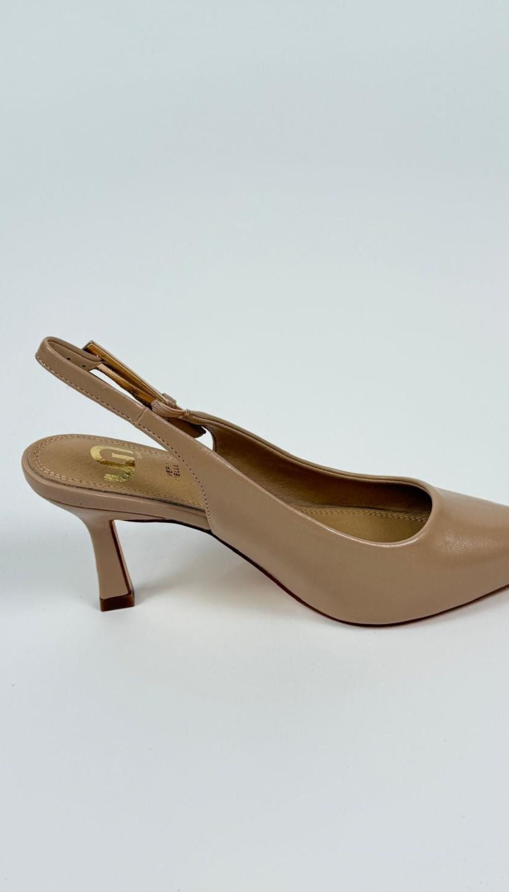 Decollete' slingback in ecopelle Altezza tacco 5 cm Donna - Gold&Gold - World Fashion
