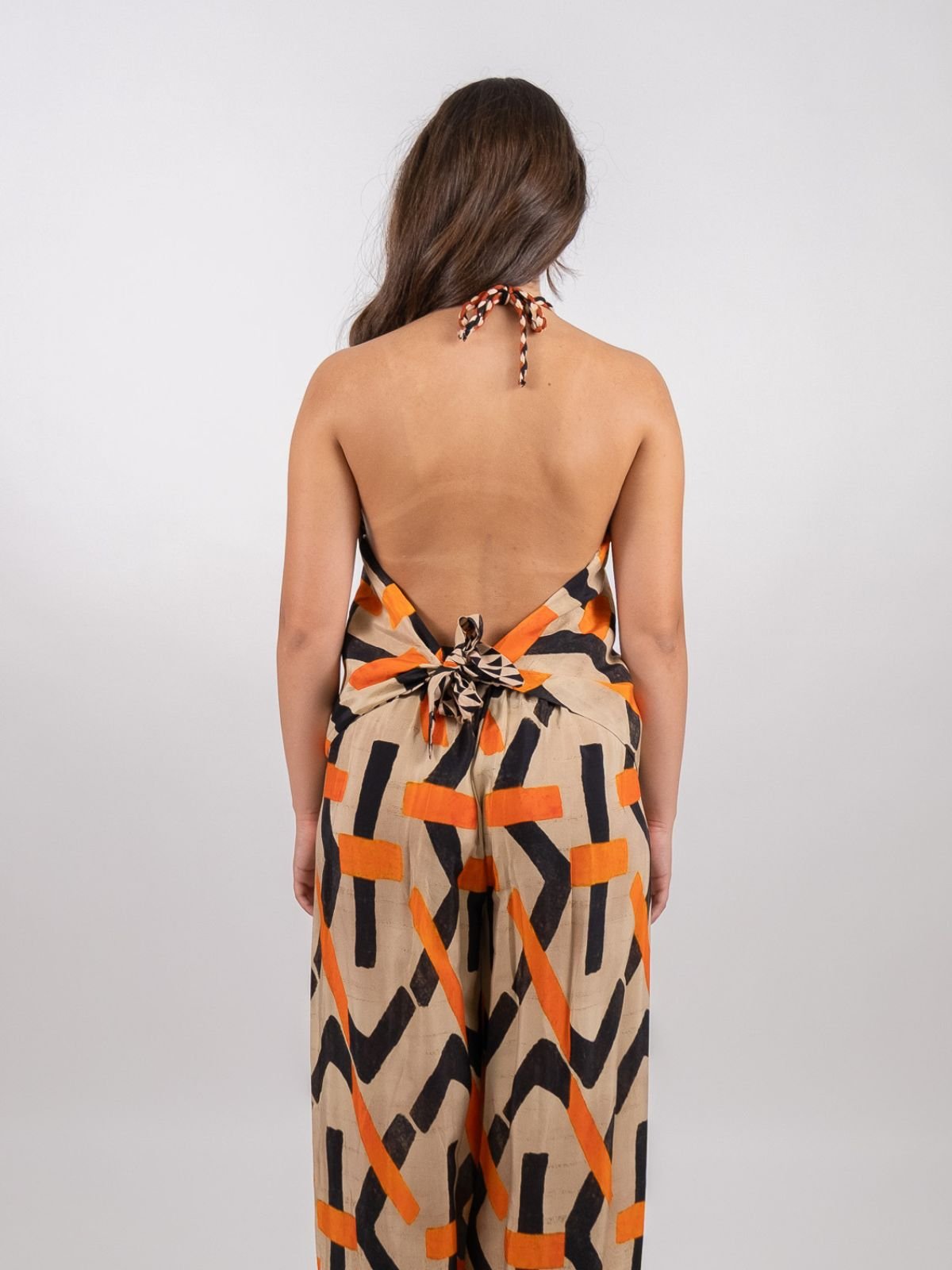 Dixie - Top halter con stampa grafica geometrica - Donna - World Fashion