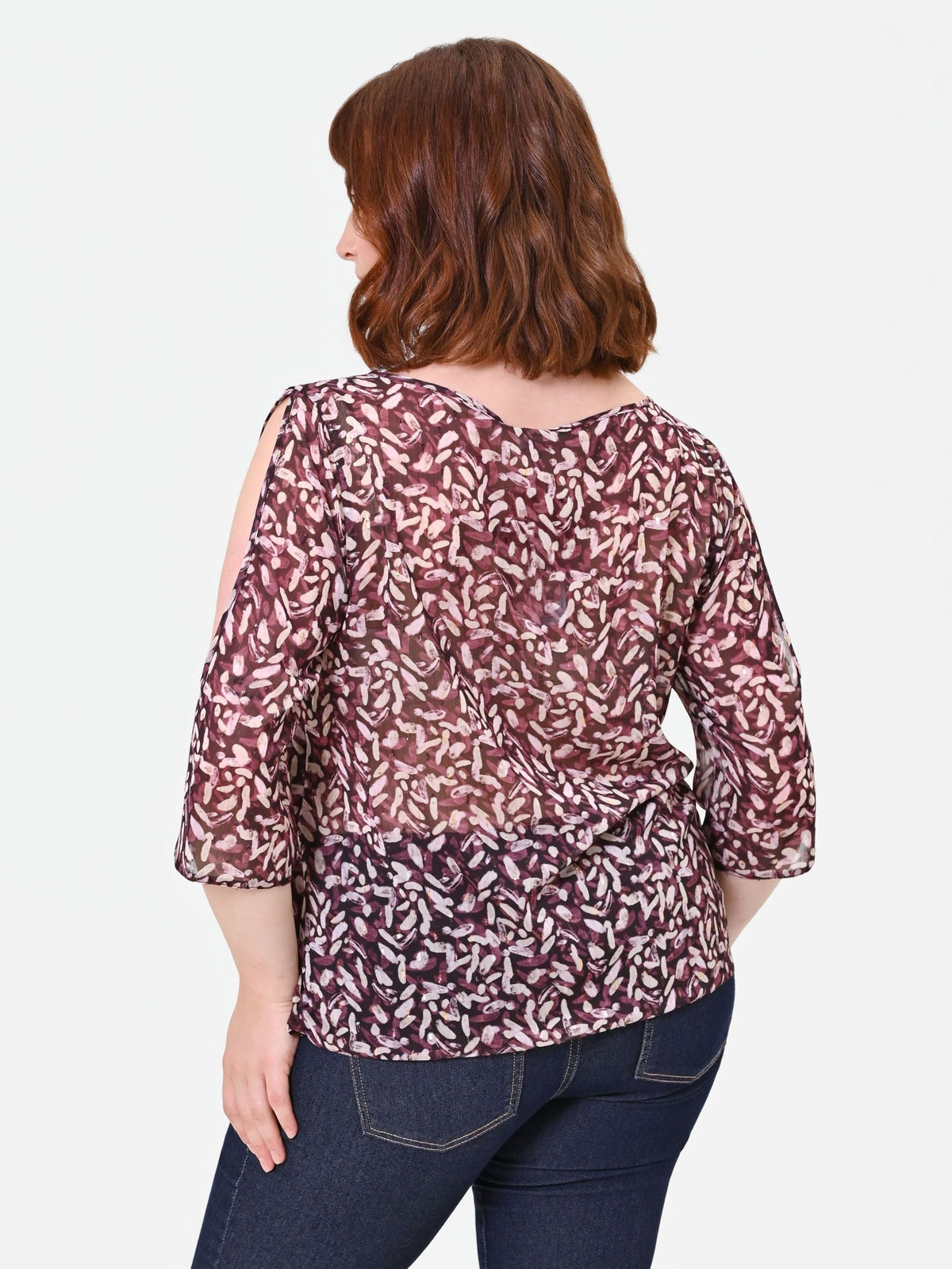 Rinascimento Curvy - Blusa in raso fantasia - Donna