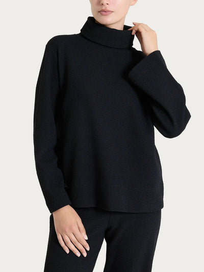 Felpa con collo a ciambella in Japanese Fleece  - RAGNO - DR33XC