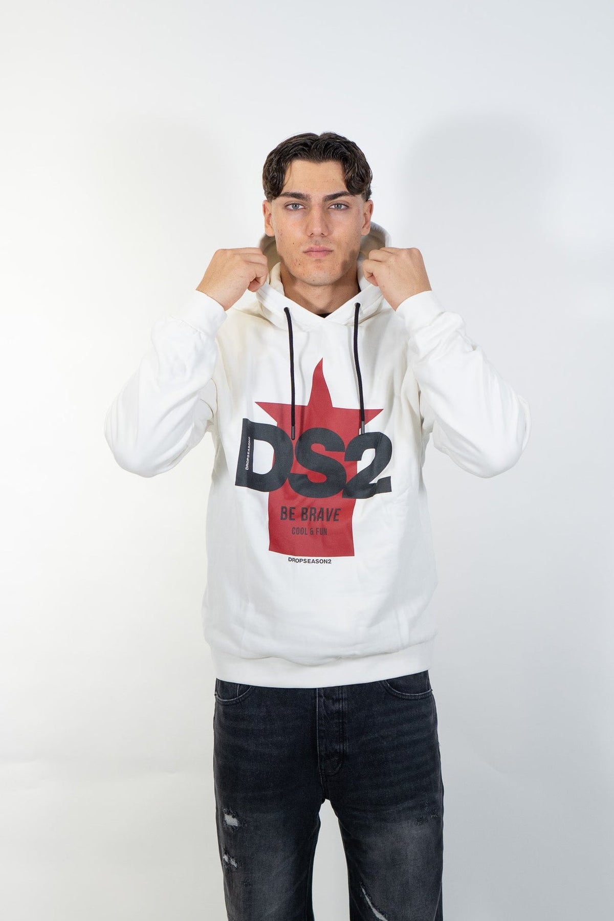 Ds2 - Felpa con cappuccio e logo - Uomo - World Fashion