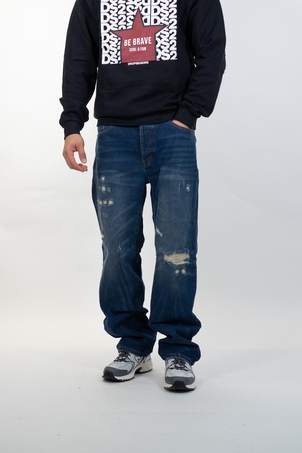 Ds2 - Jeans effetto used - Uomo - World Fashion