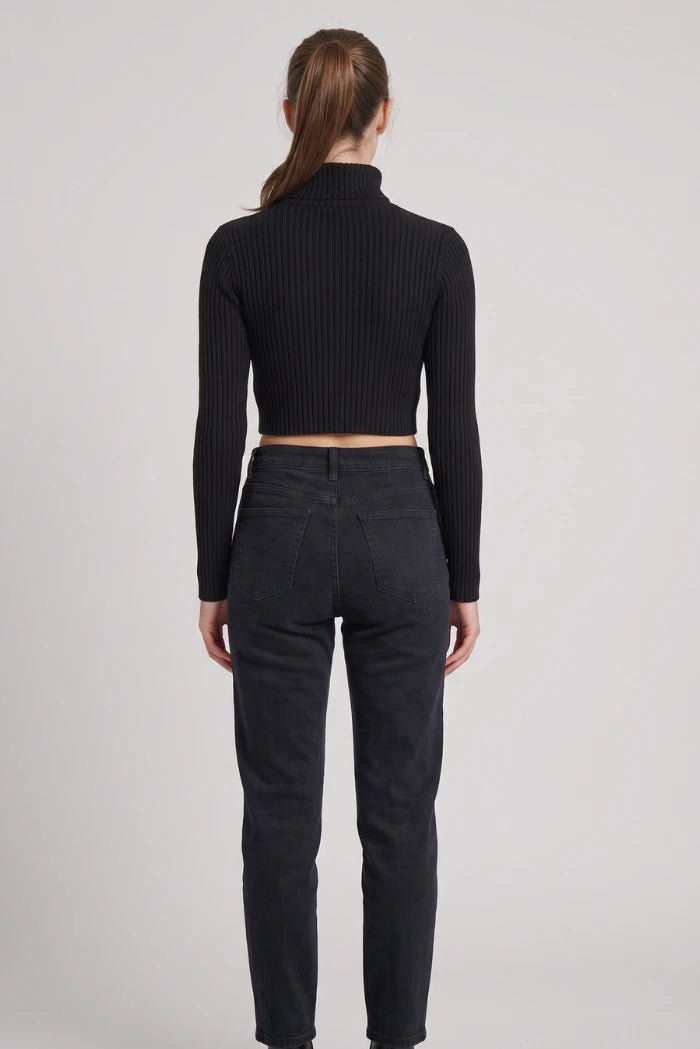 Ds2 - Maglia Collo Alto Crop - Donna - World Fashion