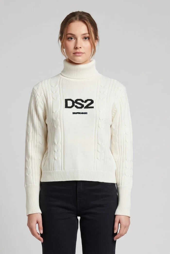 Ds2 - MAGLIA COLLO ALTO - Donna - World Fashion