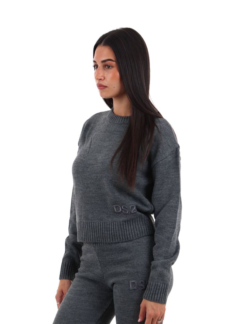 Ds2 - Maglia Girocollo Crop - Donna - World Fashion