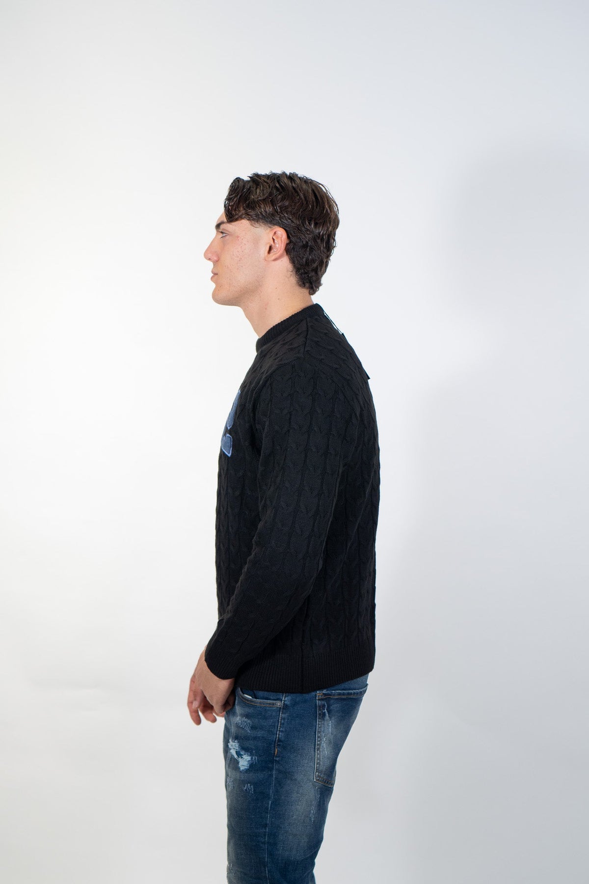 Ds2 - Maglia girocollo logo ricamato - Unisex adulto - World Fashion