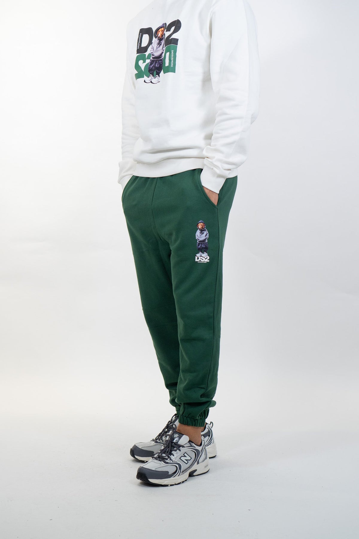 Ds2 - Pantalone jogger con stampa - Uomo - World Fashion